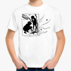 Детская классическая футболка Костер