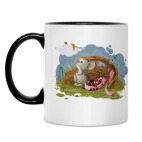 Кружка двухцветная