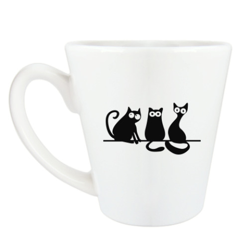 Чашка Латте Коты/кошки (cats)