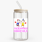 Банка с бамбуковой крышкой