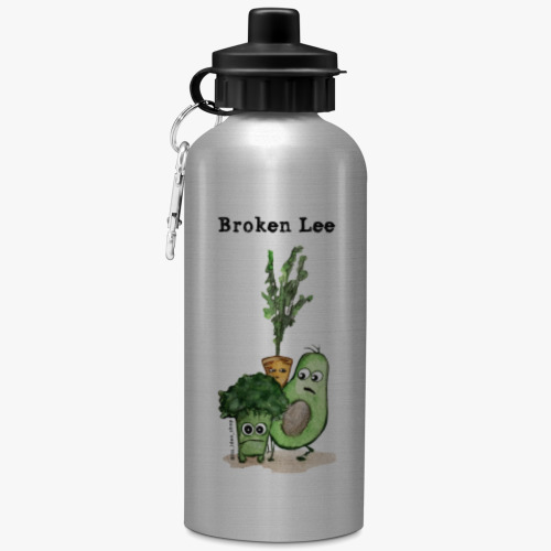 Спортивная бутылка/фляжка Вroken Lee и Co (овощи @its_idea_shop)