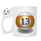 Кружка с футбольным мячиком