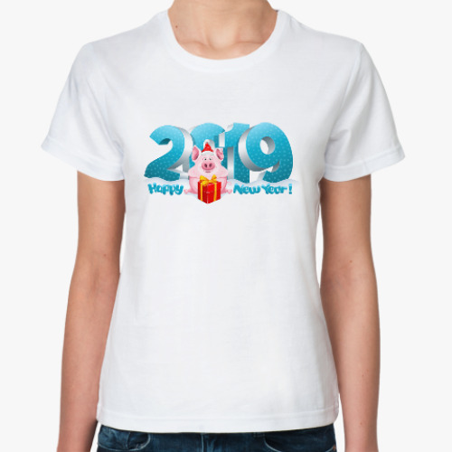 Классическая футболка 2019 год Свиньи