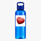 Прозрачная спортивная бутылка