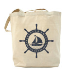 Холщовая сумка шоппер Море, штурвал. Liberty and mit