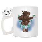 Кружка с футбольным мячиком
