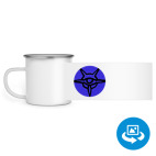 Кружка металлическая белая (круговая запечатка)