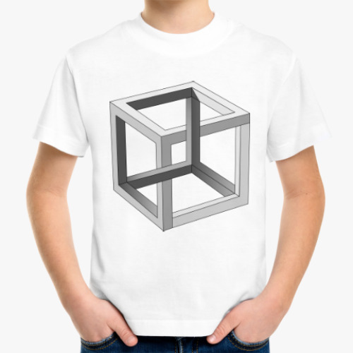 Детская футболка Невозможный Куб 3D