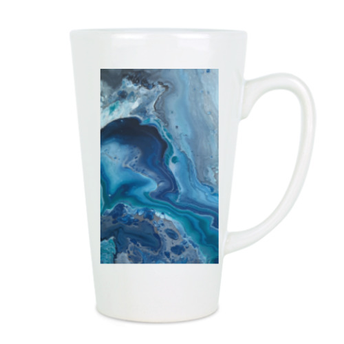 Чашка Латте с принтом Морская бездна