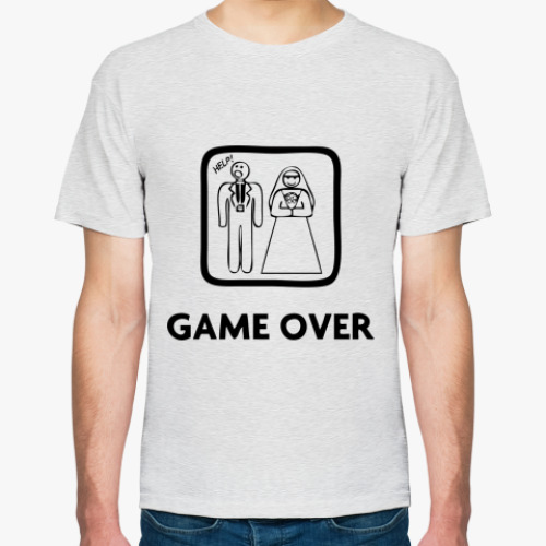 Футболка с принтом Game Over. HELP!