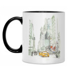 Кружка двухцветная