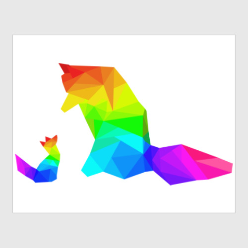 Постер Rainbow Fox