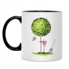 Кружка двухцветная