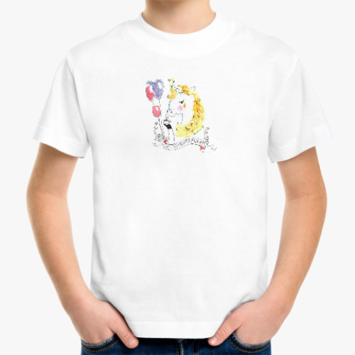 Детская футболка Милый цветочный единорог