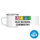 Кружка металлическая белая (круговая запечатка)