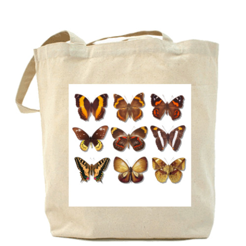 Сумка шоппер с принтом Бабочки