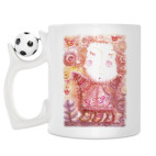 Кружка с футбольным мячиком