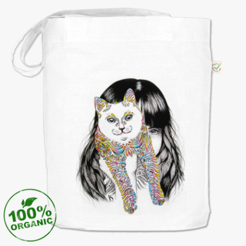 Сумка шоппер Алиса и кот