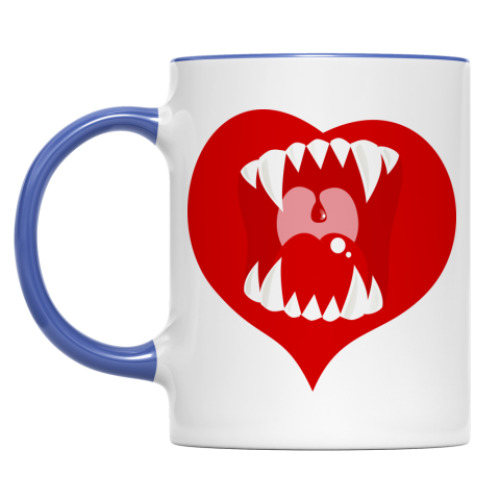 Кружка с принтом Зубки