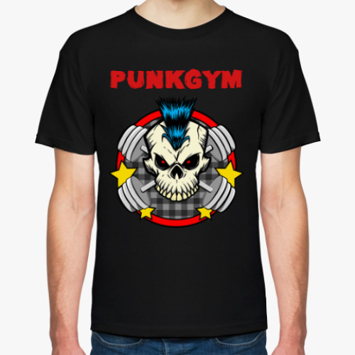 Футболка PUNKGYM: Череп с гантелями