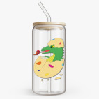 Банка с бамбуковой крышкой