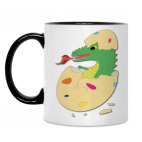 Кружка двухцветная