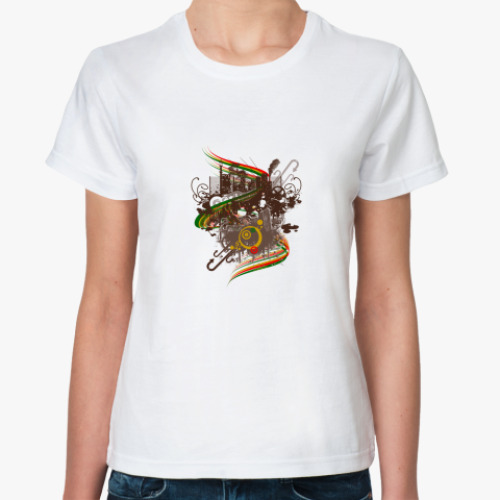 Классическая футболка с принтом Urban