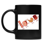 Кружка цветная UV-DTF