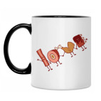 Кружка двухцветная