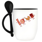 Кружка с ложкой