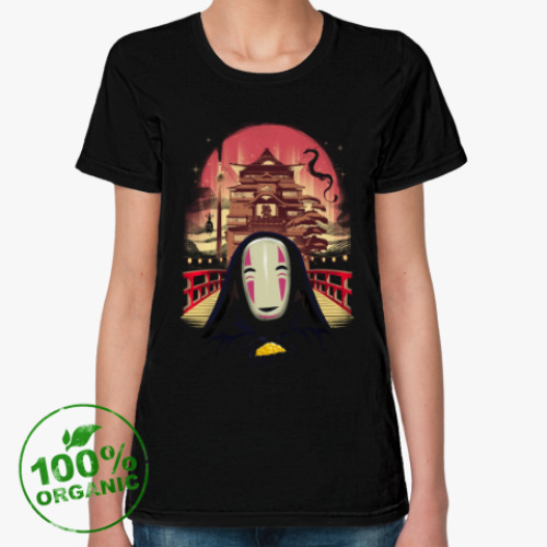 Женская футболка из органик-хлопка Унесенные призраками Миядзаки