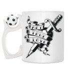 Кружка с футбольным мячиком