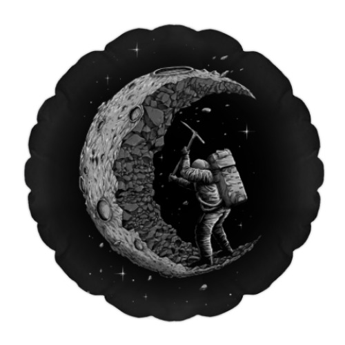 Подушка Moon worker космонавт на луне