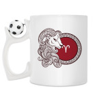 Кружка с футбольным мячиком
