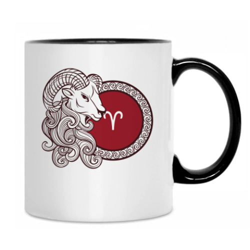 Кружка с принтом Символ Овен Знак Зодиака