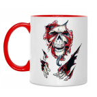 Двухцветная кружка Скелет