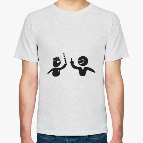 Футболка ГИБДД и водитель