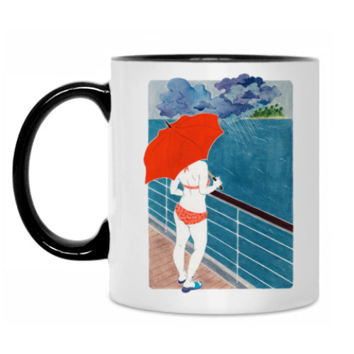 Кружка с принтом Ocean Rain