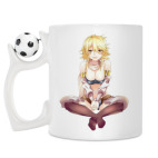 Кружка с футбольным мячиком