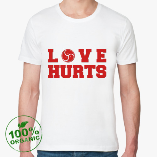 Футболка из органик-хлопка LOVE HURTS