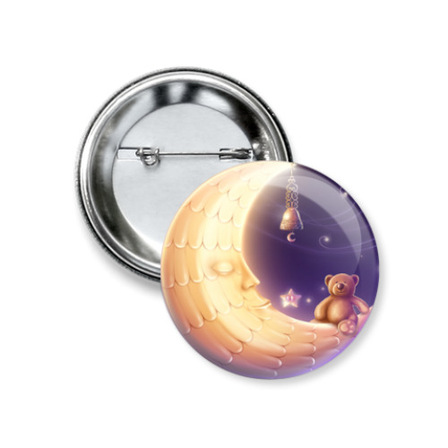 Значок 37мм Лунный мишка