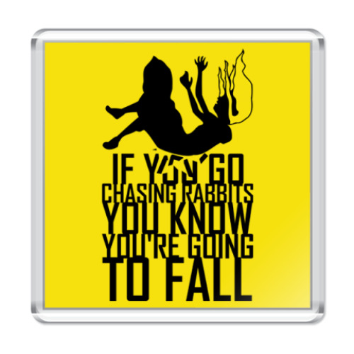 Магнит с принтом Chasing rabbits