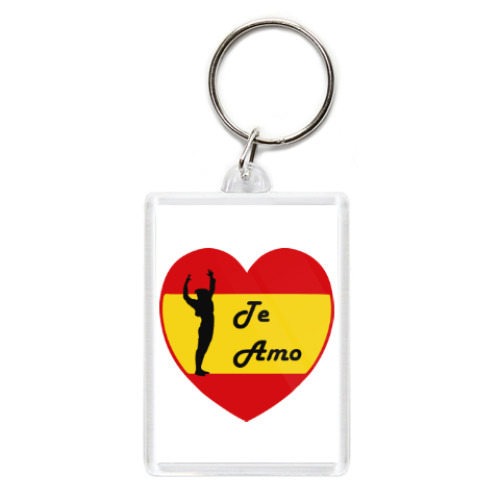 Брелок с принтом Я люблю тебя по-испански