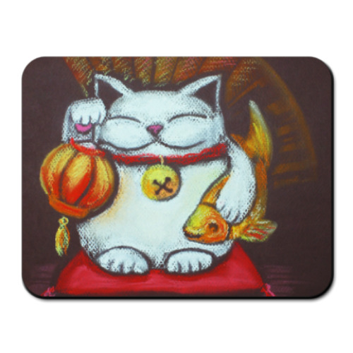 Коврик для мыши Манеки неко (Maneki neko)