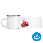 Кружка металлическая белая (круговая запечатка)