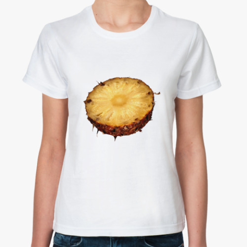 Классическая футболка с принтом  фрукт