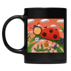 Кружка цветная UV-DTF