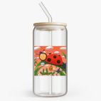 Банка с бамбуковой крышкой