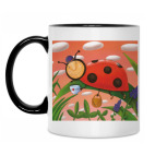 Кружка двухцветная