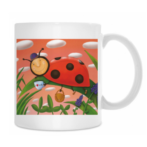 Кружка с принтом Я люблю молоко